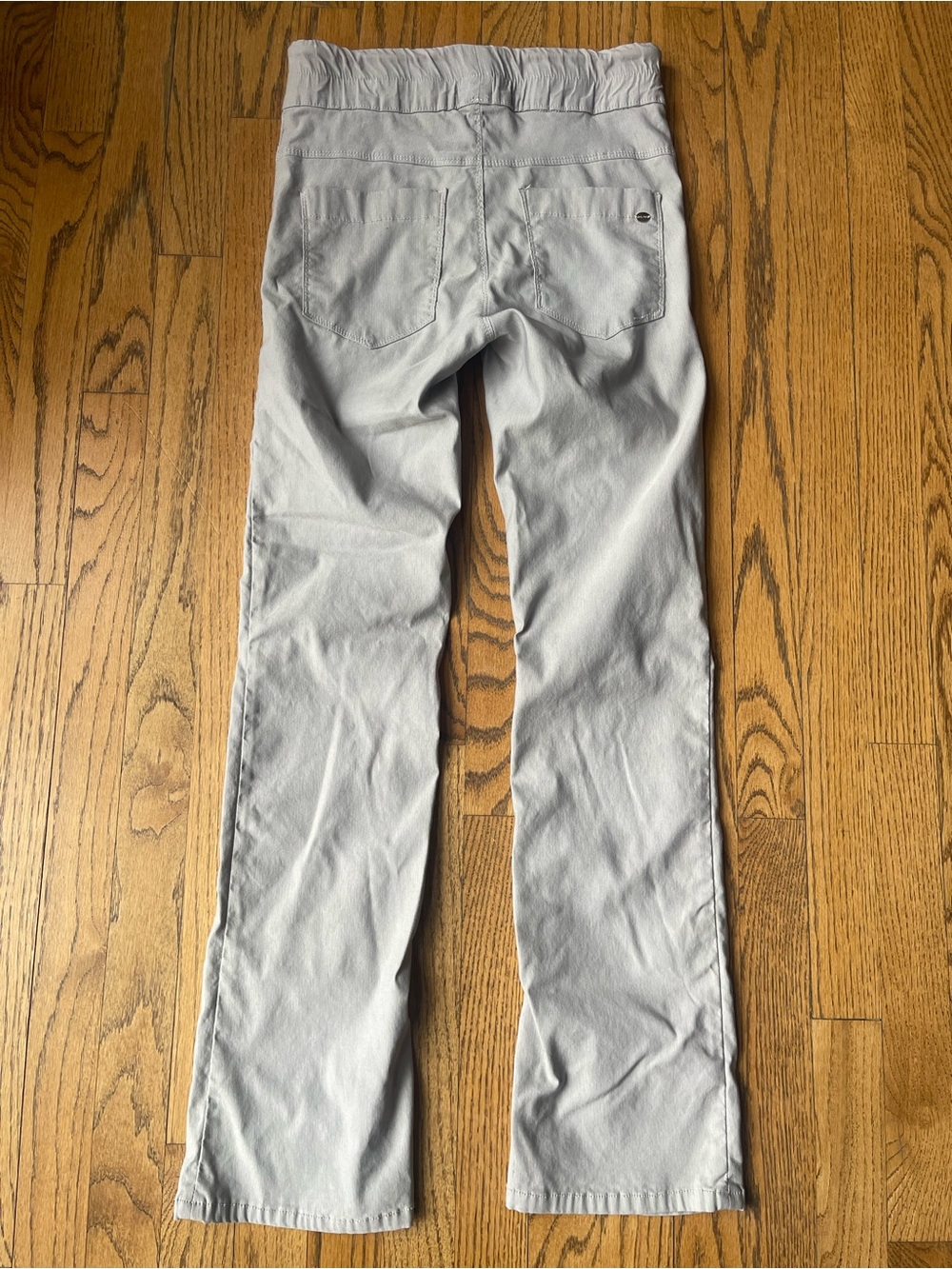 Bevy Flog Loren Light Gray Drawstring Straight Leg Pants Size 25 - Picture 5 of 9